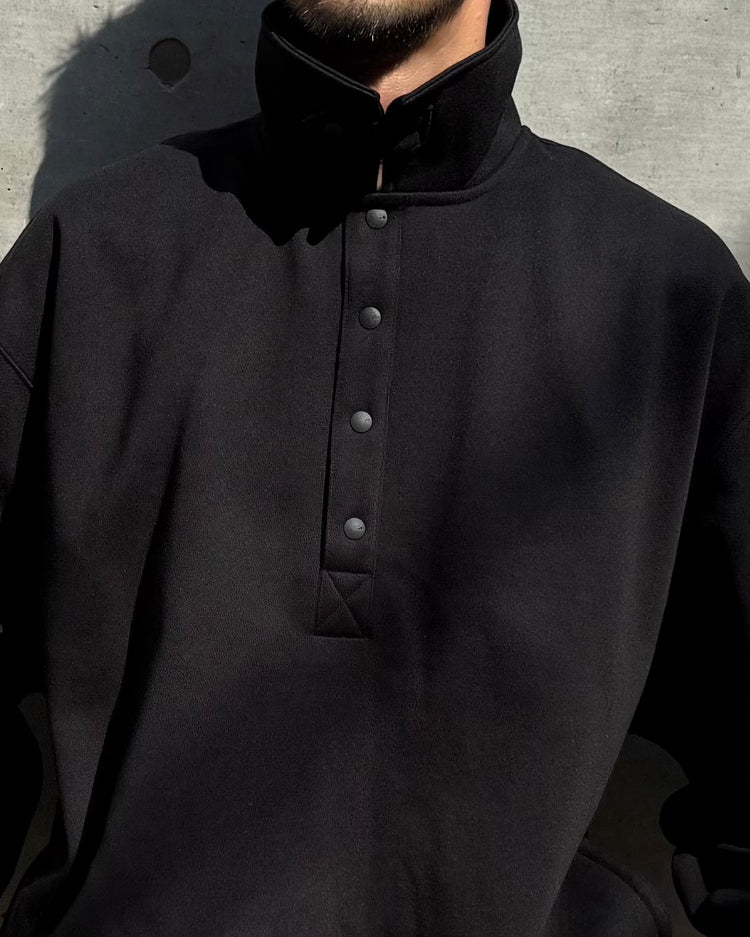 DAIWA PIER39 / TECH SWEAT SNAP PULLOVER / BLACK / BE-53025W