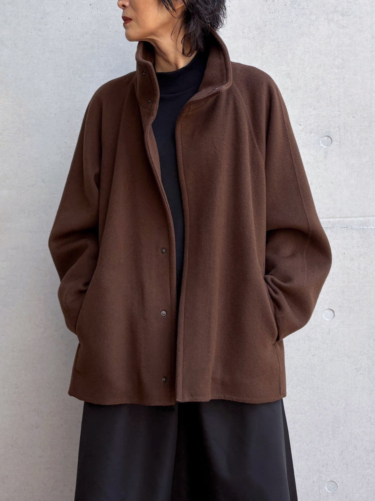 08sircus / Wool double face short coat / brown / S26AW-OT15