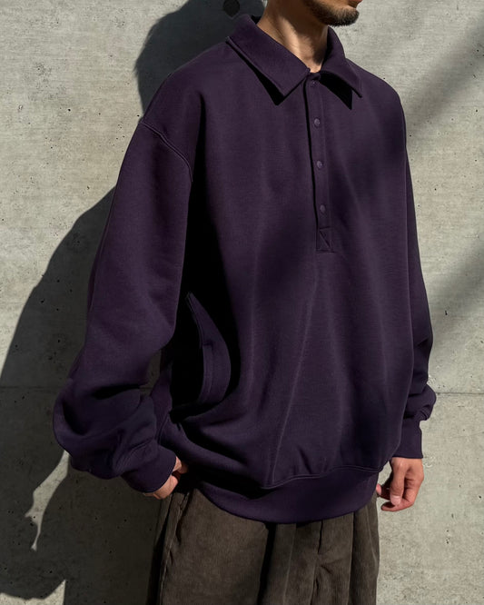 DAIWA PIER39 / TECH SWEAT SNAP PULLOVER / PURPLE / BE-53025W
