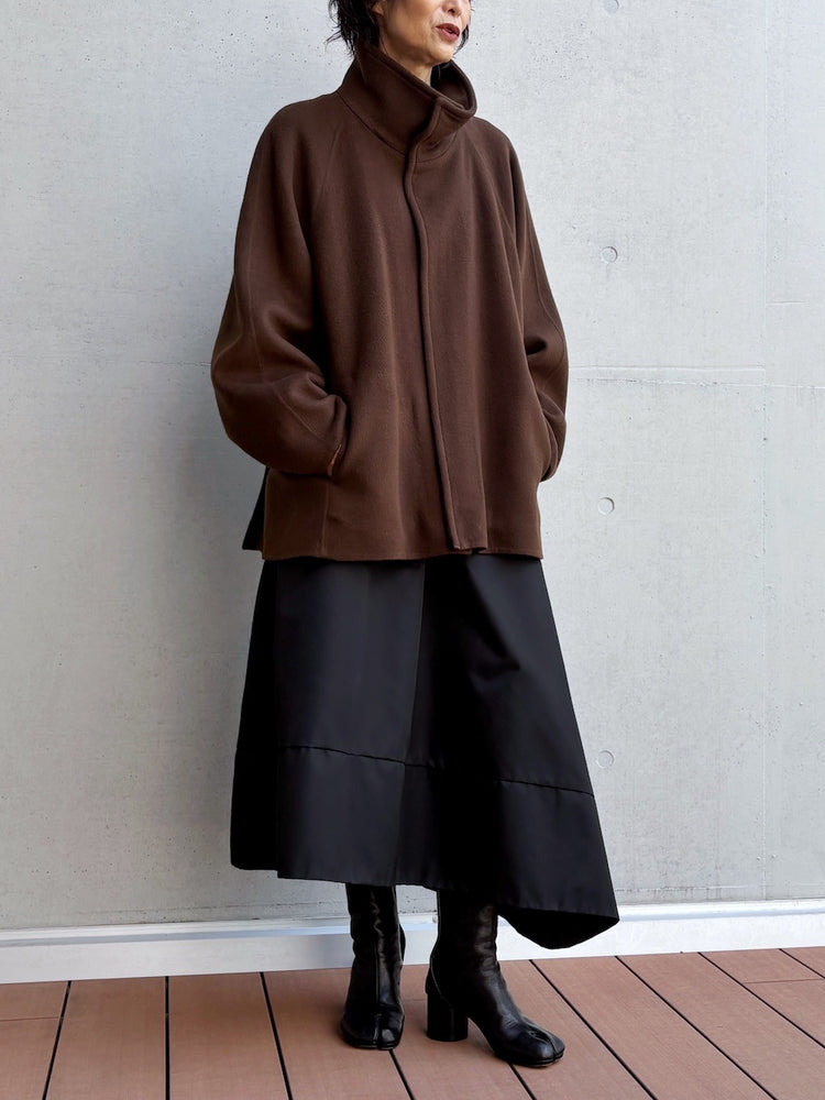 08sircus / Wool double face short coat / brown / S26AW-OT15