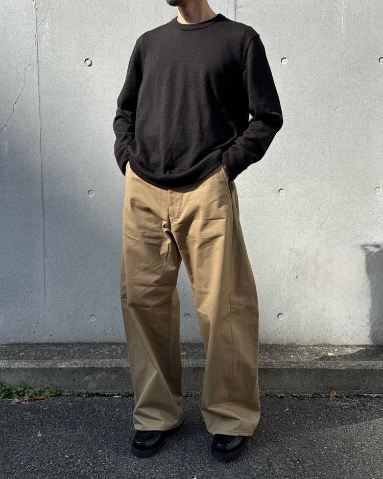 HYKE / COTTON GURKHA PANTS / BEIGE / 13391