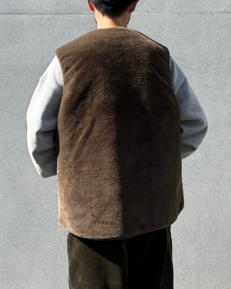 DAIWA PIER39 / TECH REVERSIBLE BRITISH HUNTER FUR VEST / D.GREEN / BJ-44025W