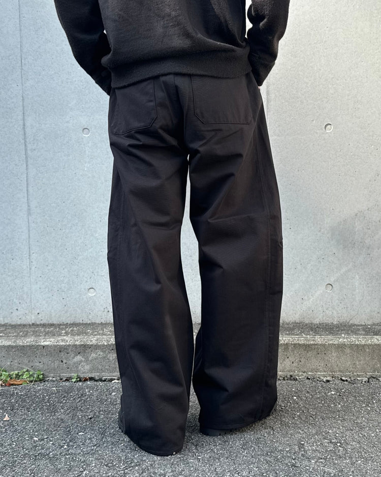 HYKE / COTTON GURKHA PANTS / BLACK / 13391