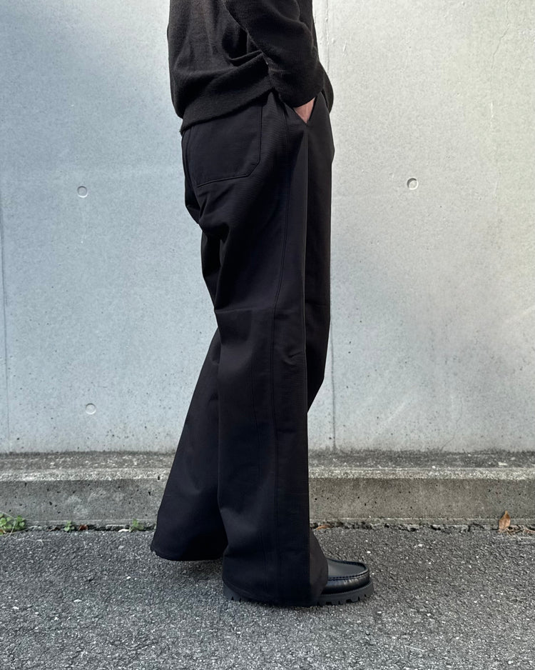 HYKE / COTTON GURKHA PANTS / BLACK / 13391