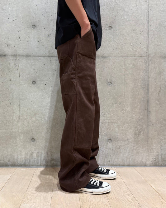 SKY HIGH FARM / FLANNEL LINED CANVAS DOUBLE KNEE PANTS / BROWN / SHF08P011
