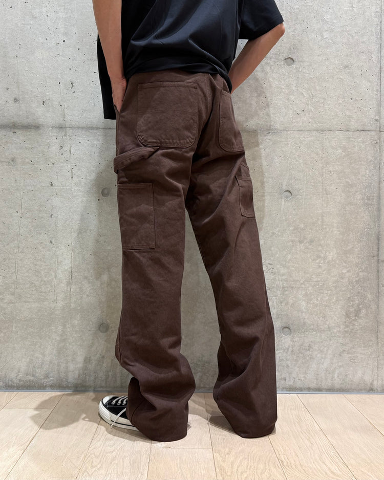 SKY HIGH FARM / FLANNEL LINED CANVAS DOUBLE KNEE PANTS / BROWN / SHF08P011