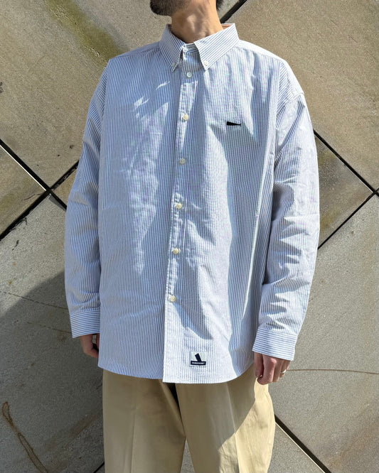 DESCENDANT / KENNEDY’S STRIPE LS SHIRT / GRAY / 261TQDS-SHM02