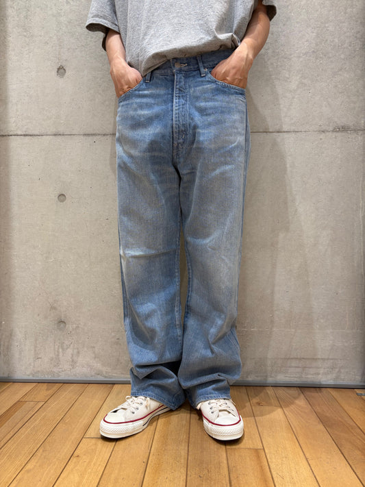 AURALEE / SELVEDGE FADED LIGHT DENIM PANTS / LIGHT INDIGO / A25SP02DE