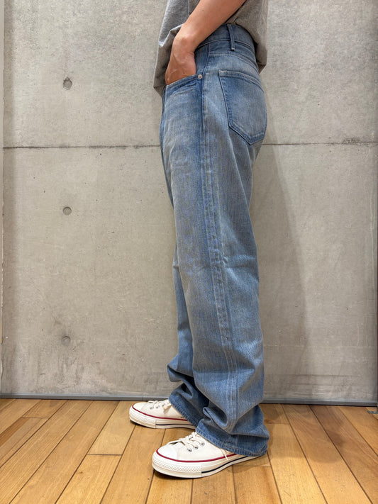 AURALEE / SELVEDGE FADED LIGHT DENIM PANTS / LIGHT INDIGO / A25SP02DE