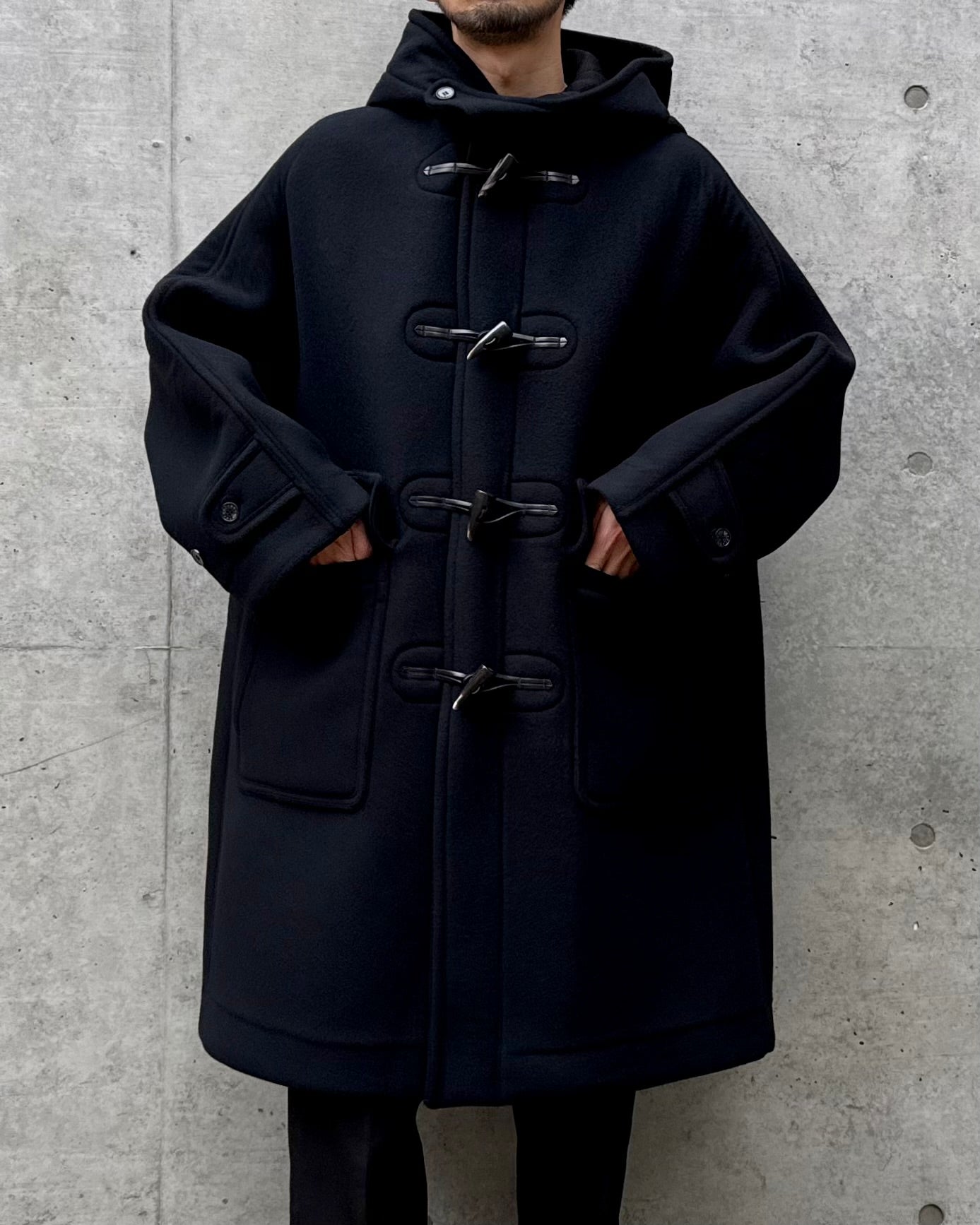 FUMITO GANRYU / Vintage Modern Duffle Coat / Black / Fu14-Co-01