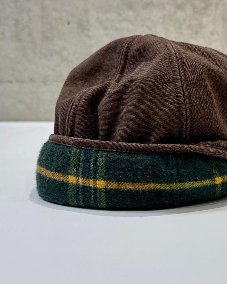SKY HIGH FARM / LOGO TRAPPER CAP / BROWN / SHF08K003