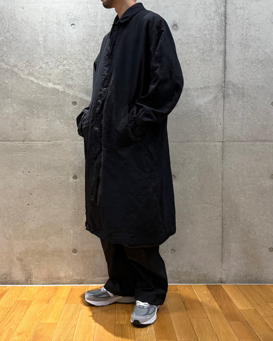 COMME des GARCONS HOMME / エステルツイル 製品染め バルマカーンコート / HP-C002-051 / BLACK
