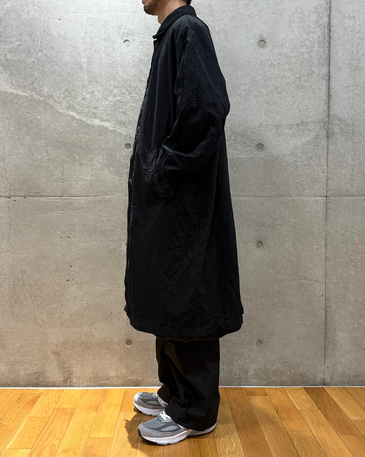 COMME des GARCONS HOMME / エステルツイル 製品染め バルマカーンコート / HP-C002-051 / BLACK