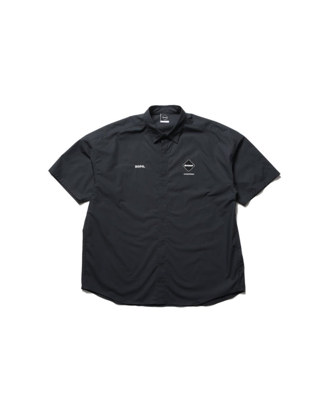 F.C.Real Bristol / AUTHENTIC FLY FRONT S/S SHIRT / BLACK / FCRB-260070