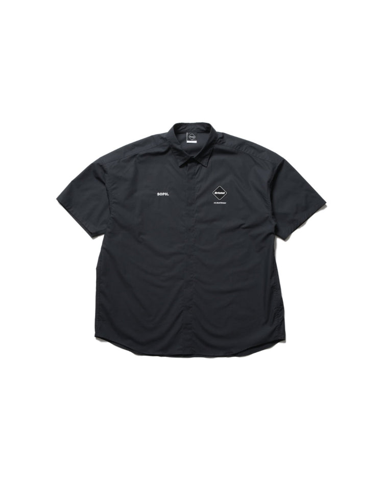 F.C.Real Bristol / AUTHENTIC FLY FRONT S/S SHIRT / BLACK / FCRB-260070