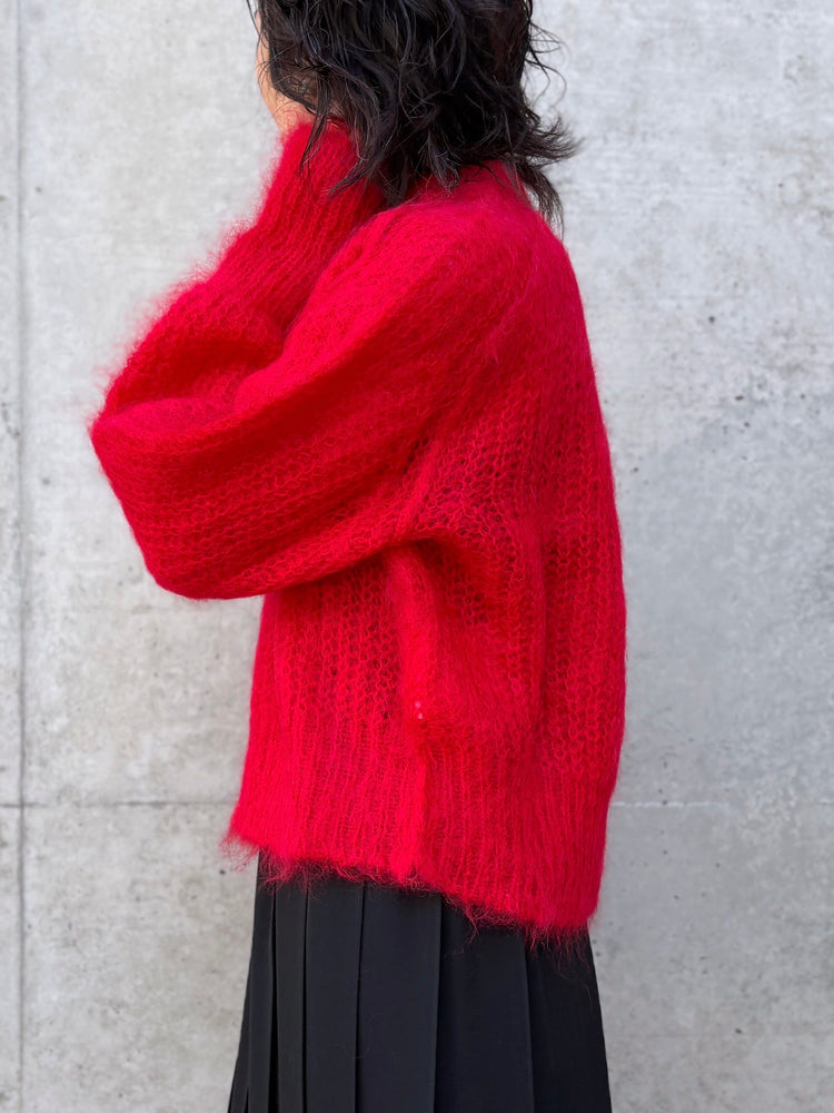 tao / ウールショートC/N ニット / 赤 / TP-N008-051