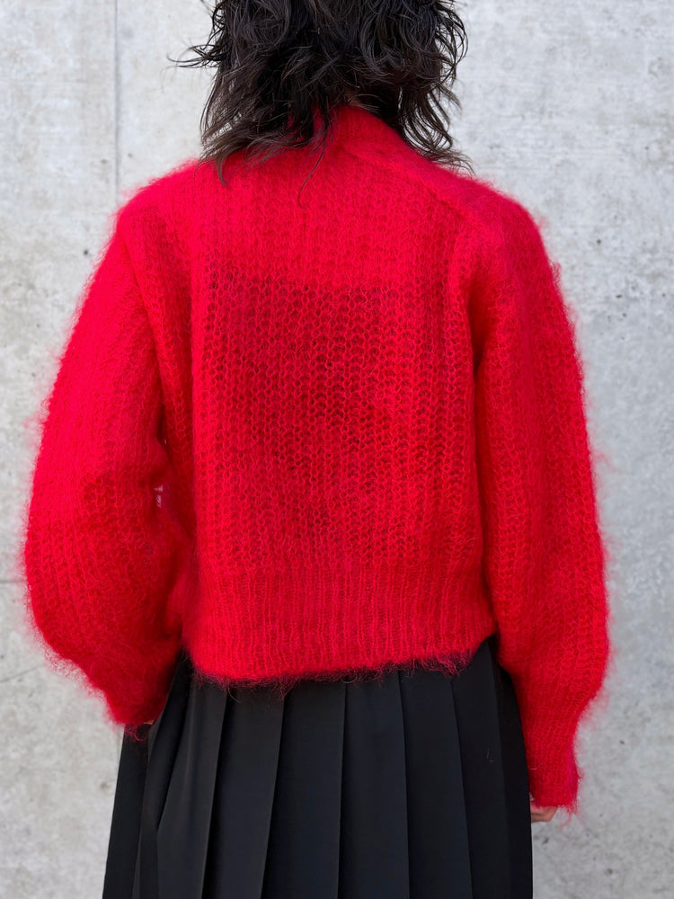 tao / ウールショートC/N ニット / 赤 / TP-N008-051