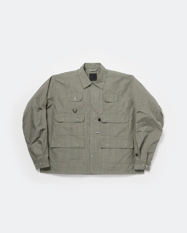 DAIWA PIER39 / TECH MULTI FISHING POCKET SHIRT L/S / SAGE GRAY / BE-85026