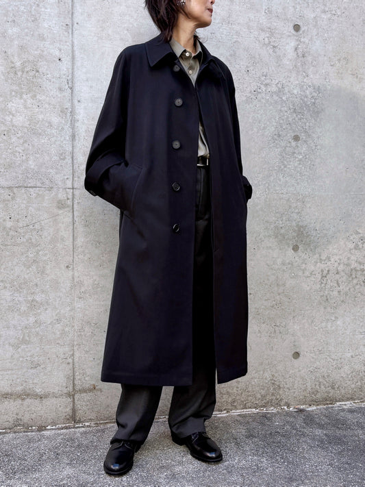 AURALEE / LIGHT WOOL MAX GABARDIN COAT / TOP BLACK / A26SC06MG