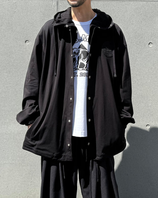 DSM kei ninomiya / Hooded Jacket Cotton Jersey Knit / Black / DSM01J006