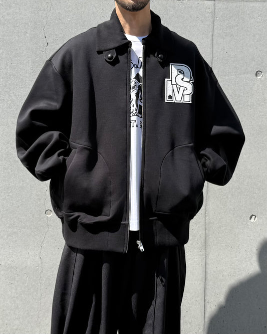 DSM kei ninomiya / Varsity Jacket Cotton Polyester Double Knit / Black / DSM01J004