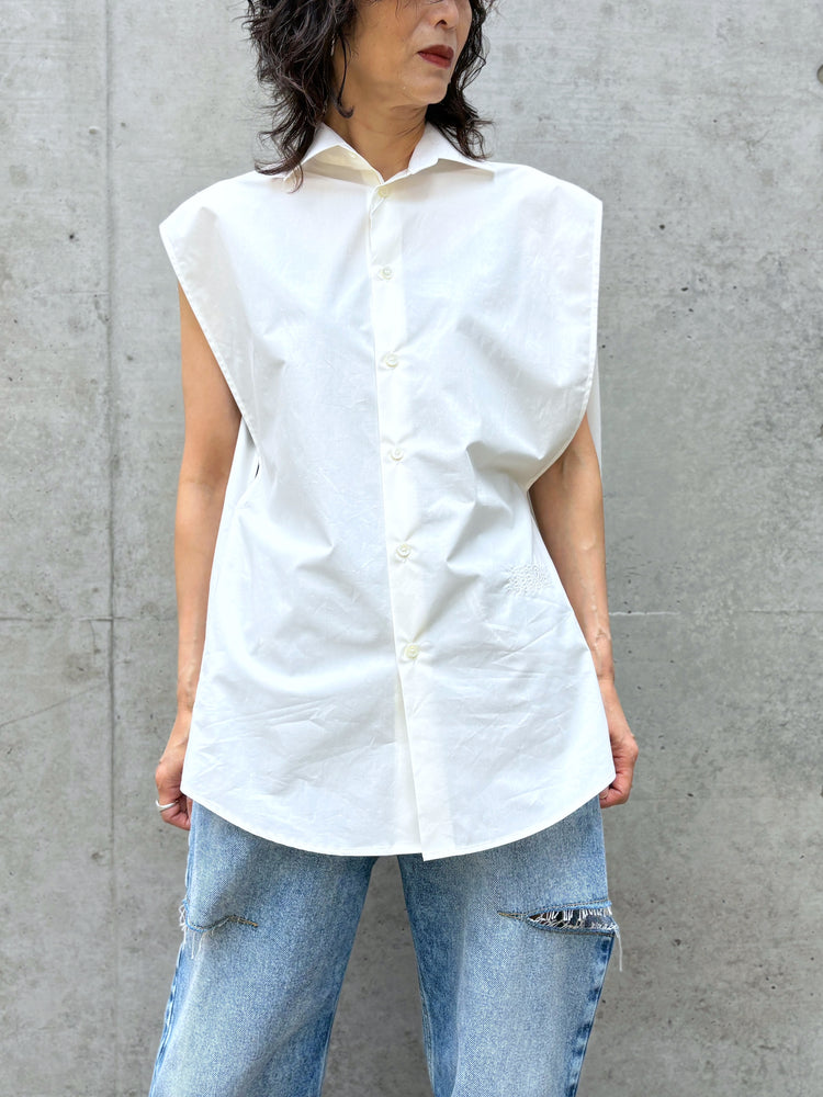 MM⑥ Maison Margiela / コットン ポプリンシャツ / WHITE / S62DT0052M35256