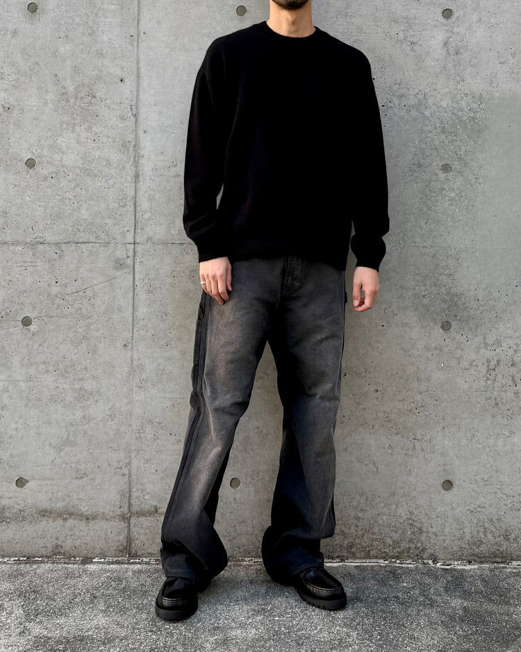 AURALEE / BABY CASHMERE KNIT P/O / TOP BLACK / A25A-P02BC