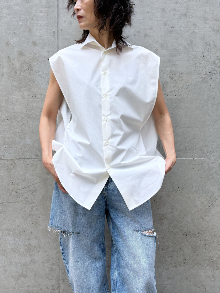 MM⑥ Maison Margiela / コットン ポプリンシャツ / WHITE / S62DT0052M35256