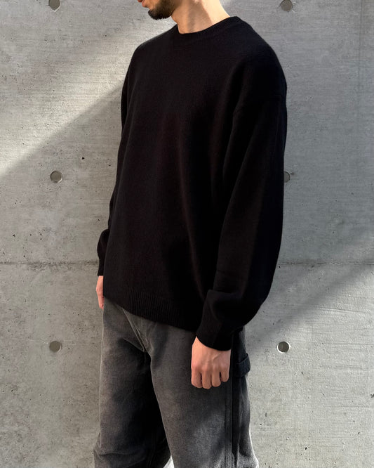 AURALEE / BABY CASHMERE KNIT P/O / TOP BLACK / A25A-P02BC