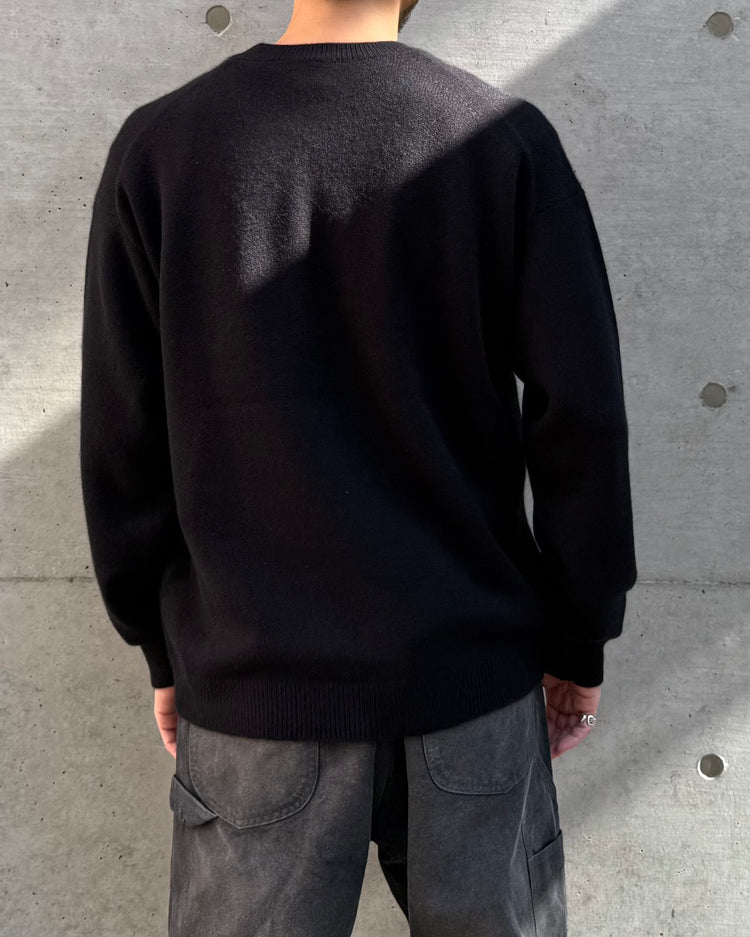 AURALEE / BABY CASHMERE KNIT P/O / TOP BLACK / A25A-P02BC