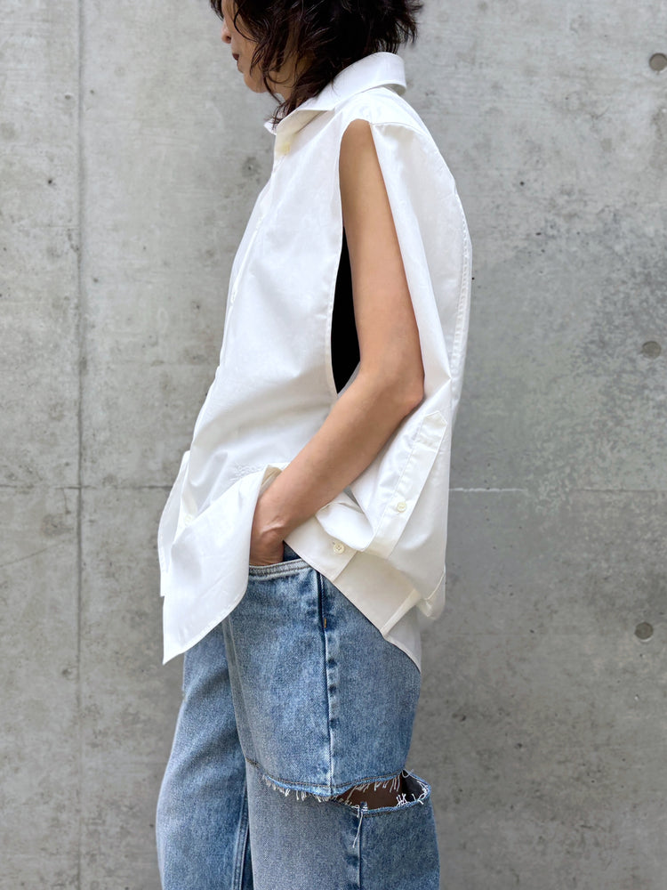MM⑥ Maison Margiela / コットン ポプリンシャツ / WHITE / S62DT0052M35256