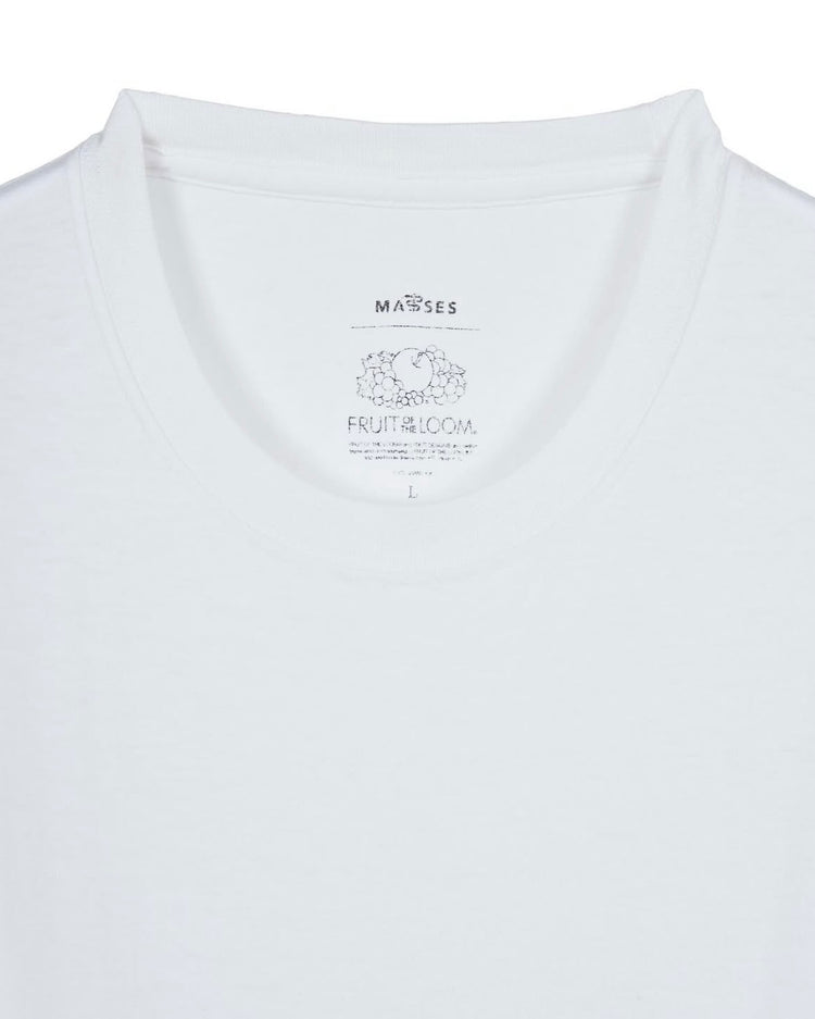 MASSES / FRUIT OF LOOM TEE 2PACK / WHITE ×BLACK