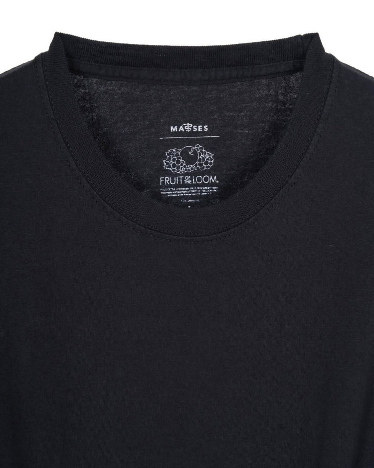 MASSES / FRUIT OF LOOM TEE 2PACK / WHITE ×BLACK