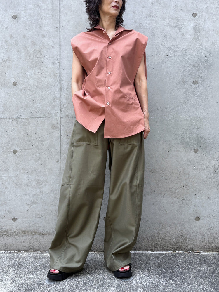 MM⑥ Maison Margiela / コットン ポプリンシャツ / LT.BROWN / S62DT0052M35256