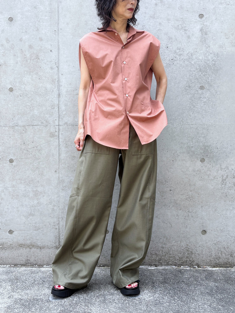 MM⑥ Maison Margiela / コットン ポプリンシャツ / LT.BROWN / S62DT0052M35256