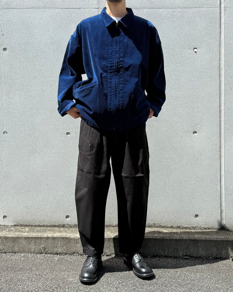 PORTER CLASSIC / CORDUROY ZIP JACKET / BLUE / PC-018-3525