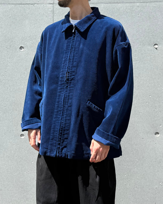 PORTER CLASSIC / CORDUROY ZIP JACKET / BLUE / PC-018-3525