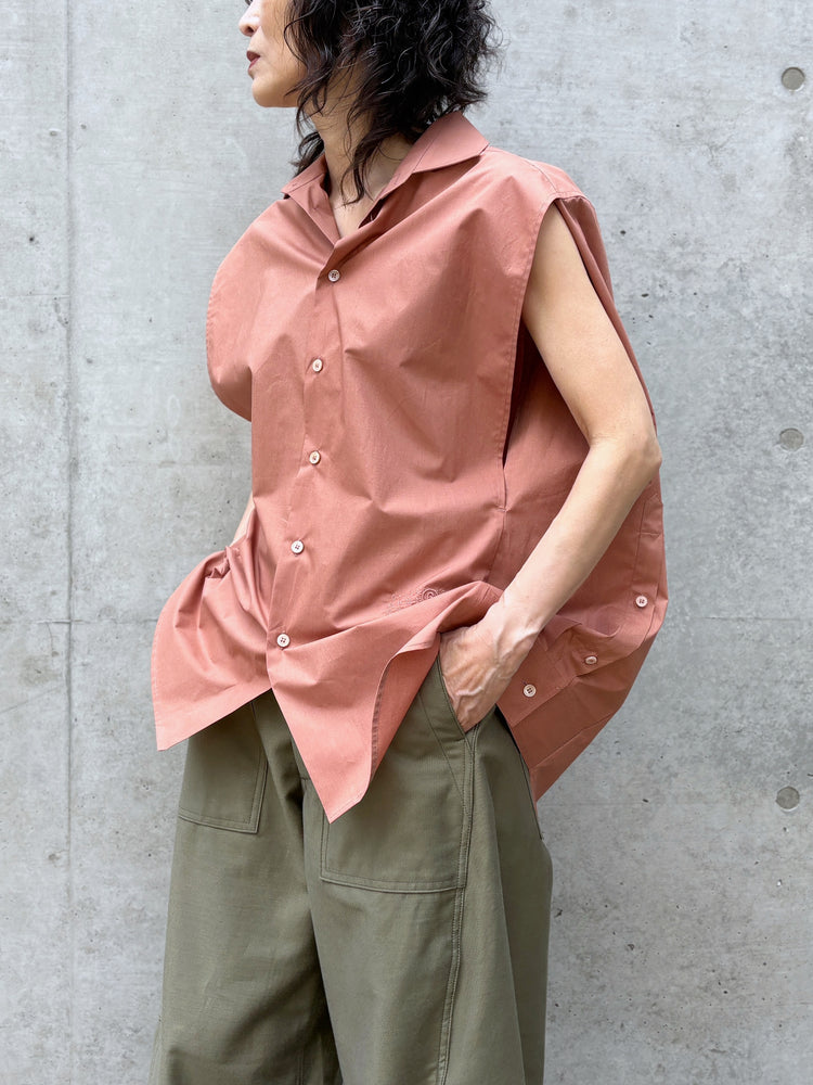 MM⑥ Maison Margiela / コットン ポプリンシャツ / LT.BROWN / S62DT0052M35256