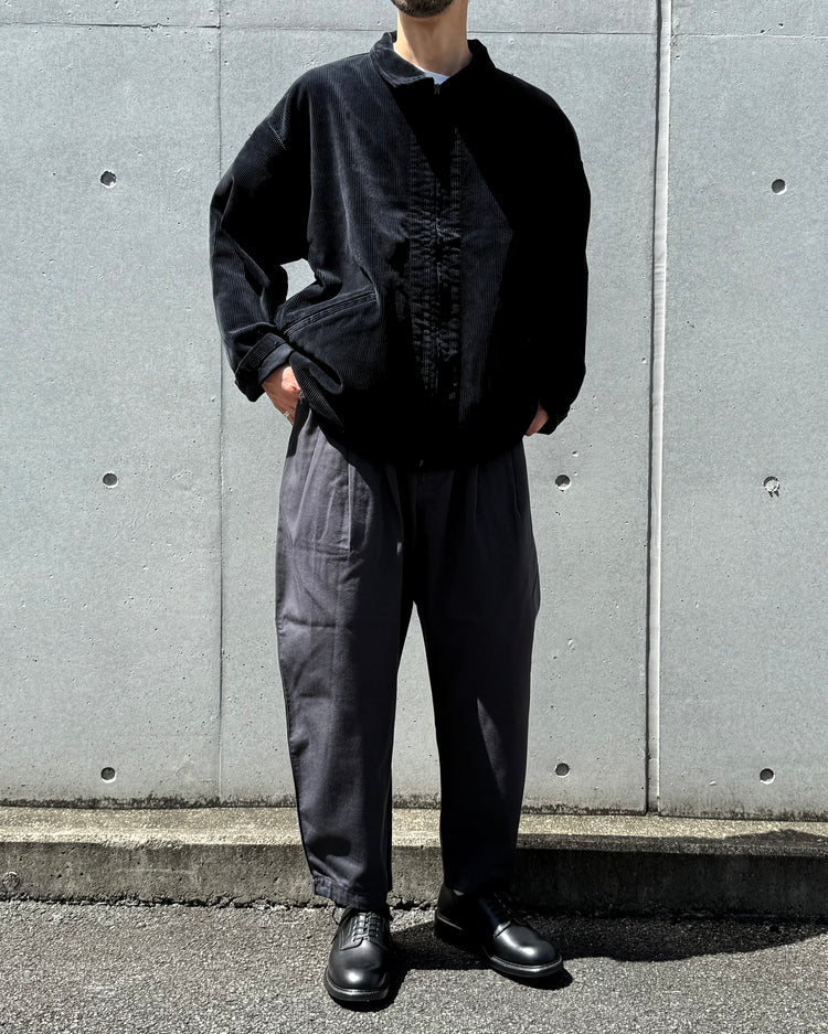 PORTER CLASSIC / CORDUROY ZIP JACKET / BLACK / PC-018-3525