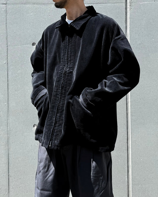 PORTER CLASSIC / CORDUROY ZIP JACKET / BLACK / PC-018-3525