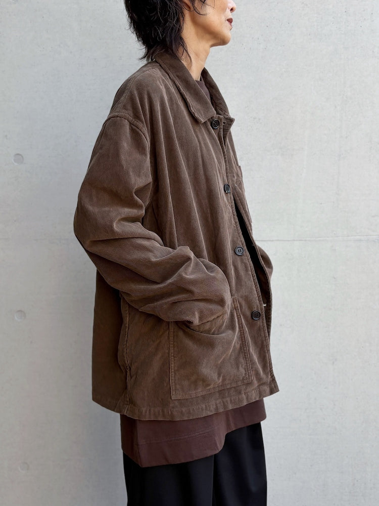 INSCRIRE / Corduroy Work Jacket / BROWN / IC262DAI26AWBZ94