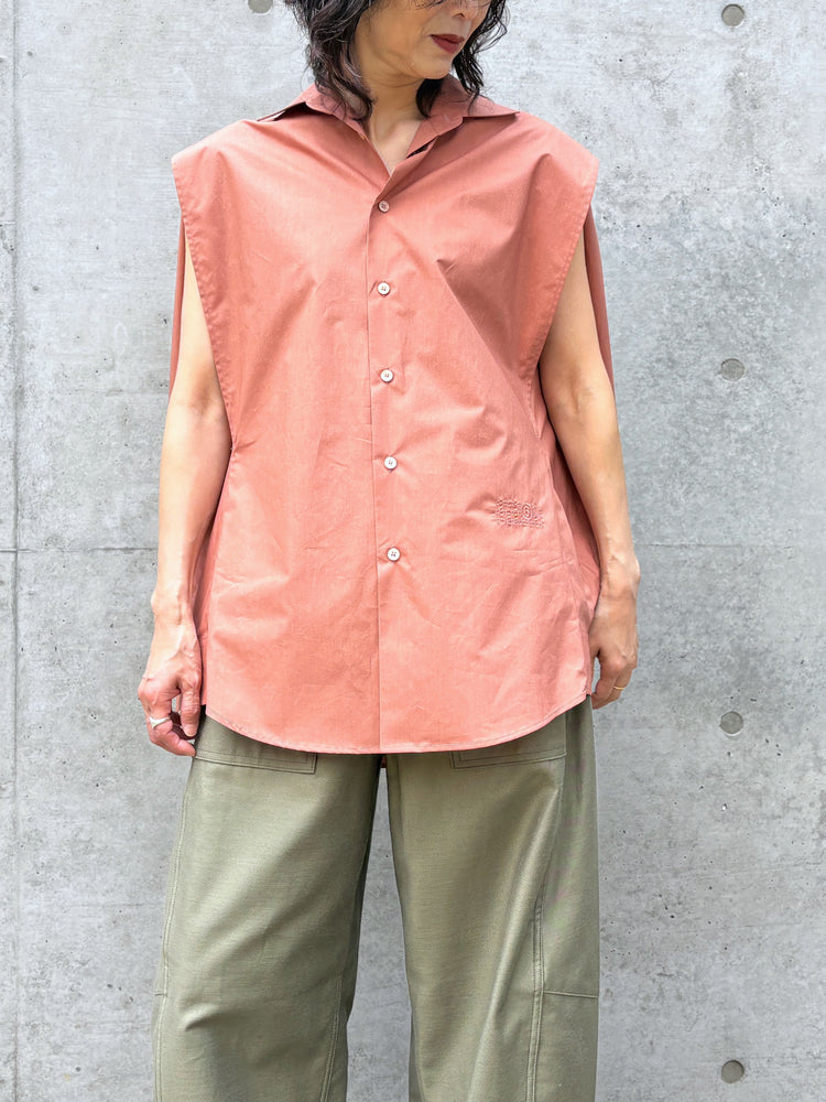MM⑥ Maison Margiela / コットン ポプリンシャツ / LT.BROWN / S62DT0052M35256