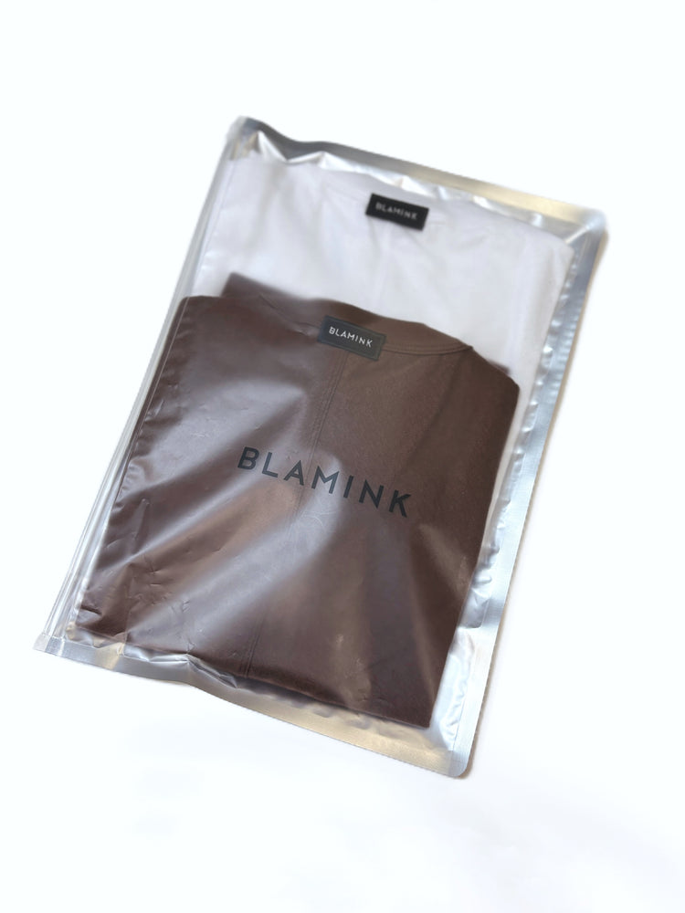 BLAMINK / BLMK ノースリーブ&ショートスリーブ 2SET / WHITE×BROWN / 79122000012