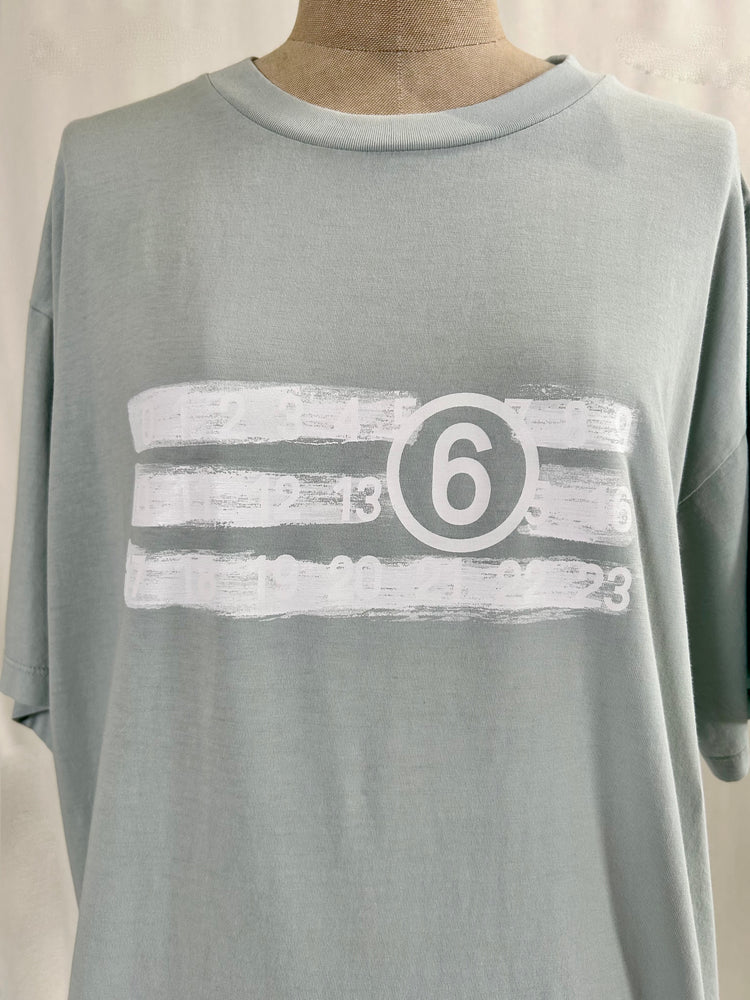 MM⑥ Maison Margiela / Numeric T-shirt / BLUE GRAY / SH2GC0023M20115
