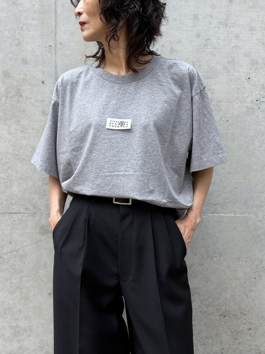 MM⑥ Maison Margiela / ラベル コットン ジャージーTシャツ / GRAY / S52GC0367M20170