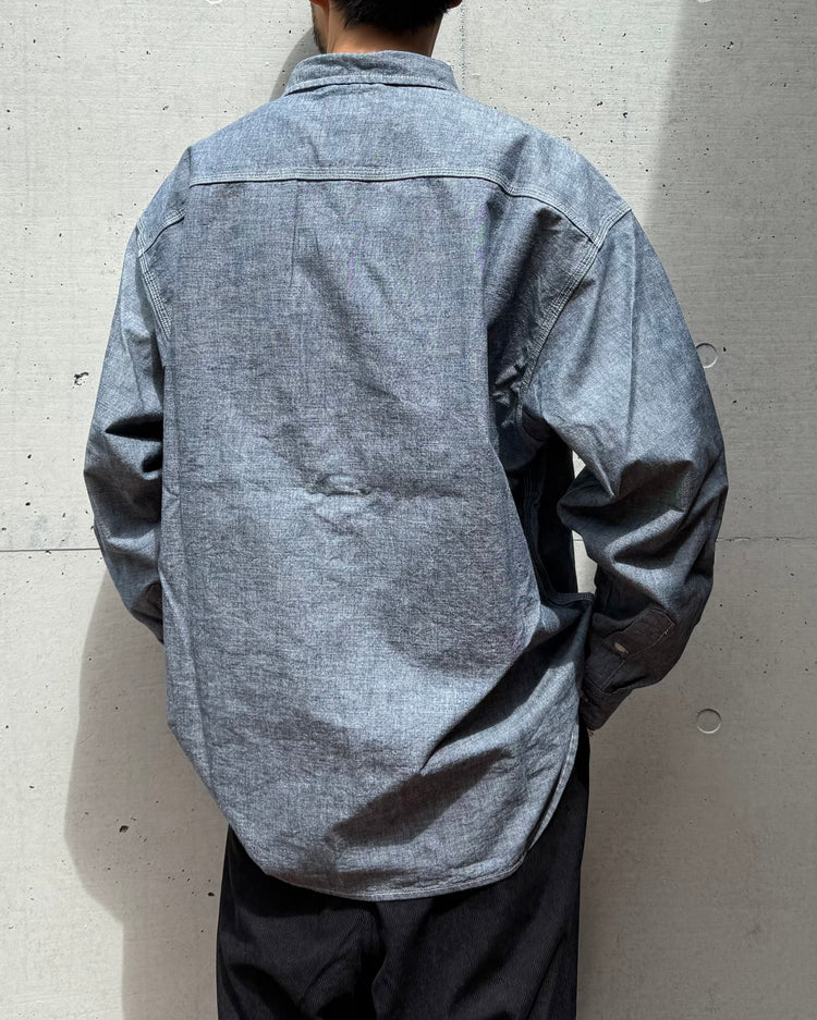 DESCENDANT / NORMAN CHAMBRAY LS SHIRT / 252WVDS-SHM02 / INDIGO