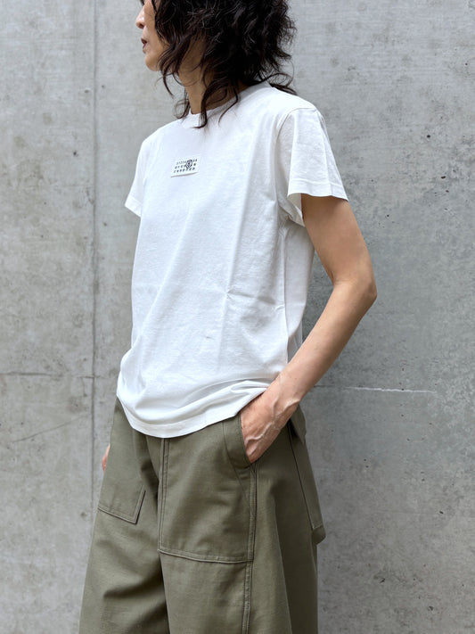 MM⑥ Maison Margiela / Numericコットン Tシャツ(Short) / WHITE / S52GC0327M20258