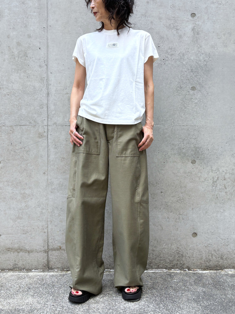 MM⑥ Maison Margiela / Numericコットン Tシャツ(Short) / WHITE / S52GC0327M20258