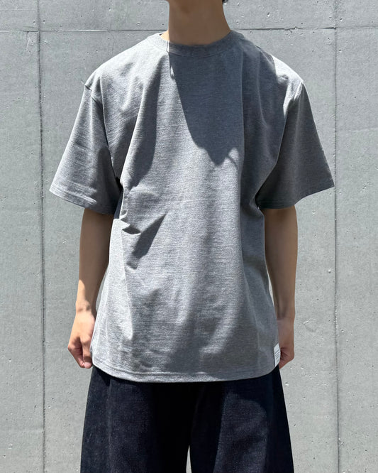 HYKE / SHORT-SLV TEE (6.5OZ) / TOP GRAY / 12437
