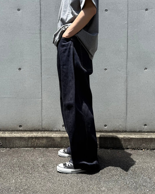 HYKE / BARREL-LEG DENIM PANTS / ORIGINAL BLUE / 13382